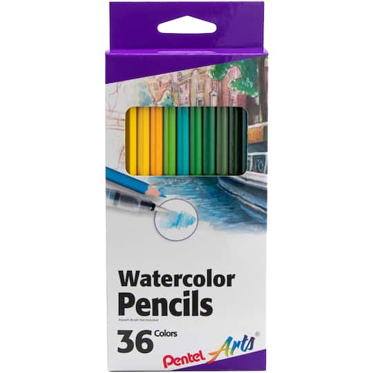 Pentel Arts&#xAE; 36 Piece Watercolor Pencil Set